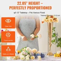 Vază-metalică-luxoasă-pentru-flori-tip-Trumpet-56-cm-înălțime-set-de-2-bucăți-culoare-aurie