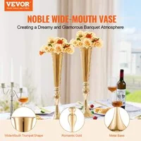 Vază-metalică-luxoasă-pentru-flori-tip-Trumpet-56-cm-înălțime-set-de-2-bucăți-culoare-aurie