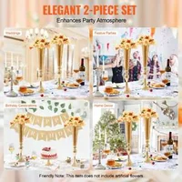 Vază-metalică-luxoasă-pentru-flori-tip-Trumpet-56-cm-înălțime-set-de-2-bucăți-culoare-aurie