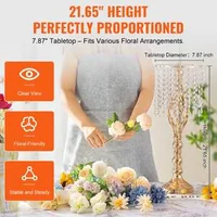 Vază-metalică-luxoasă-pentru-flori-cu-cristale-55-cm-înălțime-set-de-2-bucăți-culoare-aurie