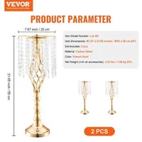 Vază-metalică-luxoasă-pentru-flori-cu-cristale-55-cm-înălțime-set-de-2-bucăți-culoare-aurie