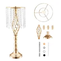 Vază-metalică-luxoasă-pentru-flori-cu-cristale-55-cm-înălțime-set-de-2-bucăți-culoare-aurie