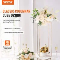 Suport-pentru-flori-la-nuntă-Flower-Stand-2-bucăți-înălțime-80-cm-coloană-metalică-culoare-aurie