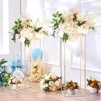 Suport-pentru-flori-la-nuntă-Flower-Stand-2-bucăți-înălțime-80-cm-coloană-metalică-culoare-aurie