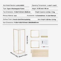 Suport-pentru-flori-de-nuntă-Flower-Stand-2-buc-înălțime-80-cm-coloană-metalică-cu-placă-acrilică-culoare-aurie