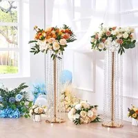 Suporturi-aurii-pentru-flori-de-nuntă-cu-cristale-2-bucăți-înălțime-de-90-cm