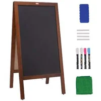 Tablă-magnetică-de-scris-Chalkboard-Sign-51-x-101-cm-cu-ramă-din-lemn-pentru-montaj-pe-perete-sau-trepied