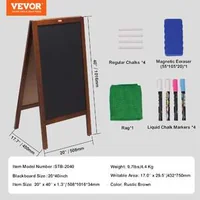 Tablă-magnetică-de-scris-Chalkboard-Sign-51-x-101-cm-cu-ramă-din-lemn-pentru-montaj-pe-perete-sau-trepied