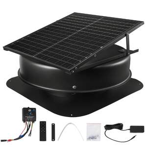 Ventilator-solar-pentru-mansardă-50-W-3000-CFM-cu-termostat-și-telecomandă