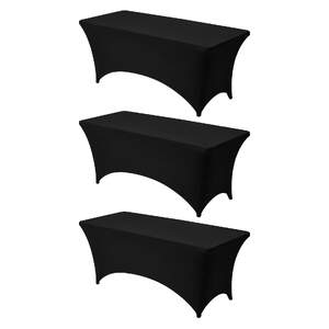 Huse-pentru-mese-dreptunghiulare-din-spandex-3-bucăți-183-cm-6-ft-lungime-culoare-neagră