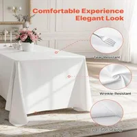 Fețe-de-masă-pentru-mese-dreptunghiulare-set-de-6-bucăți-152-x-259-cm-culoare-albă-poliester