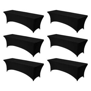 Huse-pentru-mese-dreptunghiulare-din-spandex-6-bucăți-244-cm-8-picioare-lungime-culoare-neagră