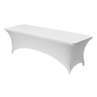 Huse-pentru-mese-dreptunghiulare-din-spandex-set-de-6-bucăți-244-cm-8-ft-lungime-culoare-albă
