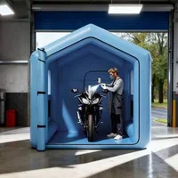 Cabană-gonflabilă-compactă-pentru-vopsit-3-x-2-5-x-2-5-m-cu-acoperiș-triunghiular