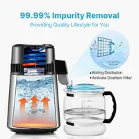 Distilator-pentru-apă-4-0-L-oțel-304-și-carafă-din-sticlă-borosilicată