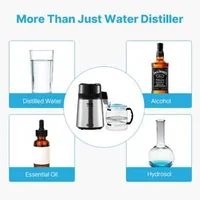 Distilator-pentru-apă-4-0-L-oțel-304-și-carafă-din-sticlă-borosilicată