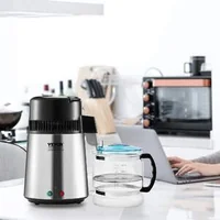 Distilator-pentru-apă-4-0-L-oțel-304-și-carafă-din-sticlă-borosilicată