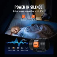 Ventilator-pentru-tubulatură-cu-motor-EC-203-mm-și-controler-inteligent-de-temperatură-și-umiditate