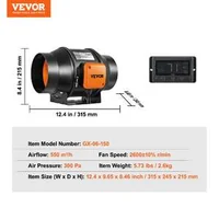 Ventilator-pentru-tubulatură-cu-motor-EC-152-mm-și-controler-inteligent-de-temperatură-și-umiditate