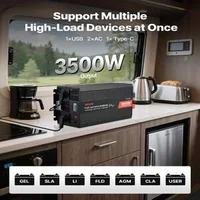 Invertor-cu-undă-sinusoidală-pură-3500W-12V-la-230V-ecran-LCD-și-telecomandă