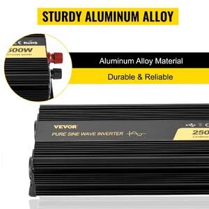 Invertor-cu-sinus-pur-2500W-12V-la-230V-afișaj-LCD-și-telecomandă