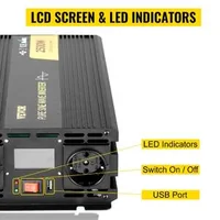 Invertor-cu-sinus-pur-2500W-12V-la-230V-afișaj-LCD-și-telecomandă