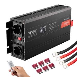 Invertor-cu-sinus-pur-2000W-12V-către-230V-LCD-telecomandă-wireless