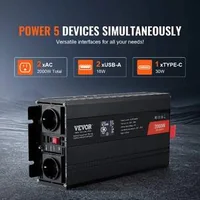 Invertor-cu-sinus-pur-2000W-12V-către-230V-LCD-telecomandă-wireless