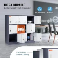 Dulap-metalic-de-depozitare-cu-9-uși-Gri-oțel