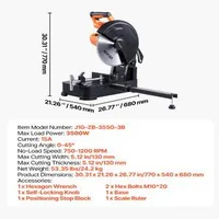Ferăstrău-circular-pentru-tăierea-metalului-Chop-Saw-disc-355-mm-motor-fără-perii-3500-W