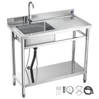 Chiuvetă-profesională-din-oțel-inoxidabil-1000x500x940-mm-cu-cuvă-în-dreapta