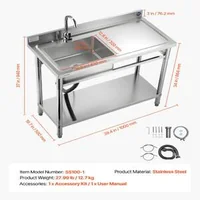 Chiuvetă-profesională-din-oțel-inoxidabil-1000x500x940-mm-cu-cuvă-în-dreapta