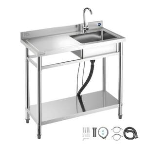 Chiuvetă-profesională-din-oțel-inoxidabil-1000x500x940-mm-cu-cuvă-în-stânga