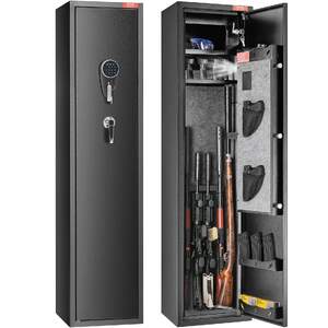 Seif-dulap-pentru-arme-pentru-5-puști-încuietoare-digitală-alarmă-oțel-de-1-8-mm