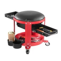 Taburet-de-atelier-pe-roți-cu-2-sertare-136-kg-pernă-detașabilă-și-organizator