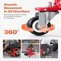 Taburet-de-atelier-pe-roți-cu-2-sertare-136-kg-pernă-detașabilă-și-organizator