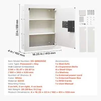Seif-încastrat-în-perete-23-5-L-design-ascuns-3-niveluri-închidere-digitală