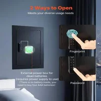 Seif-biometric-de-încastrat-în-perete-23-5-L-amprentă-digitală-3-niveluri-montaj-ascuns