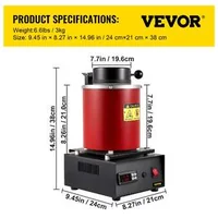 Cuptor-electric-de-banc-pentru-topirea-metalelor-prețioase-capacitate-de-3-kg-cu-set-de-turnare