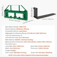Furci-pentru-paleți-pentru-mini-încărcător-1814-kg-1065-mm-Quick-Attach-pentru-tractoare-JD