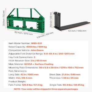 Furci-pentru-paleți-pentru-mini-încărcător-1814-kg-1065-mm-Quick-Attach-pentru-tractoare-JD