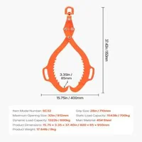 Clește-rotativ-pentru-bușteni-1000-kg-32-inci-cu-2-dinți-din-oțel-masiv