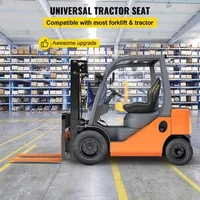 Scaun-universal-pentru-tractor-set-de-2-buc-spătar-înalt-vinil-negru-orificiu-de-drenaj