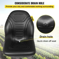 Scaun-universal-pentru-tractor-set-de-2-buc-spătar-înalt-vinil-negru-orificiu-de-drenaj