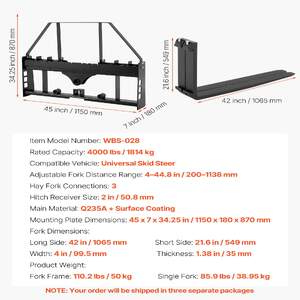 Furci-universale-pentru-paleți-pentru-încărcătoare-mini-1814-kg-1065-mm-Quick-Attach-cu-dispozitiv-de-remorcare