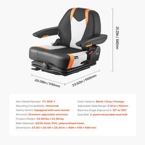 Scaun-universal-pentru-stivuitor-și-tractor-spătar-rabatabil-reglabil-și-ergonomic