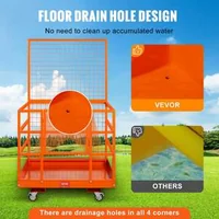 Platformă-de-lucru-pliabilă-pentru-stivuitor-635-kg-110x114-cm-cu-plasă-de-protecție-și-roți