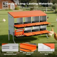 Cuibare-pentru-găini-cu-8-compartimente-sistem-Roll-away-din-oțel-galvanizat-cu-picioare