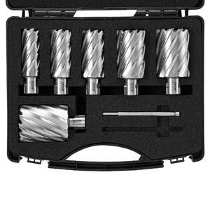 Set-freze-inelare-6-bucăți-burghie-universale-cu-coadă-Mag-adâncime-de-tăiere-5-1-cm-diametru-de-tăiere-2-5-5-1-cm-oțel-rapid-M2AL