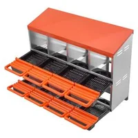 Cuibare-pentru-găini-cu-8-compartimente-pe-2-niveluri-cu-sistem-Roll-out-din-oțel-galvanizat